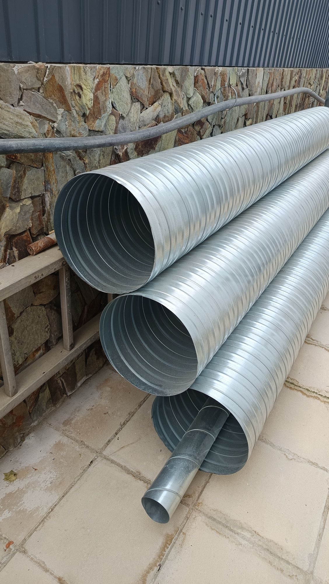 3 Tubos galvanizado 360 mm X3metros