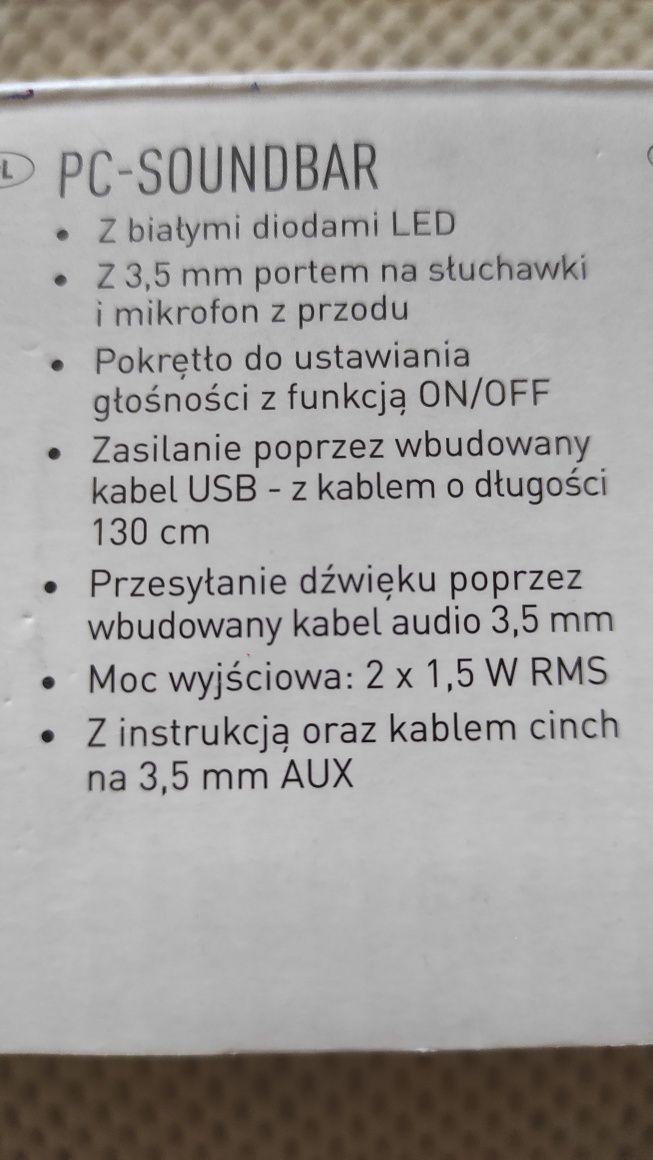 Nowy PC Soundbar