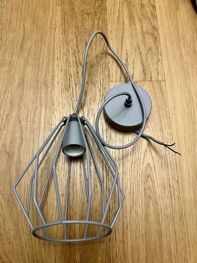 Lampa sufitowa młodzieżowa wisząca loft Brylant Gray 2226 szara