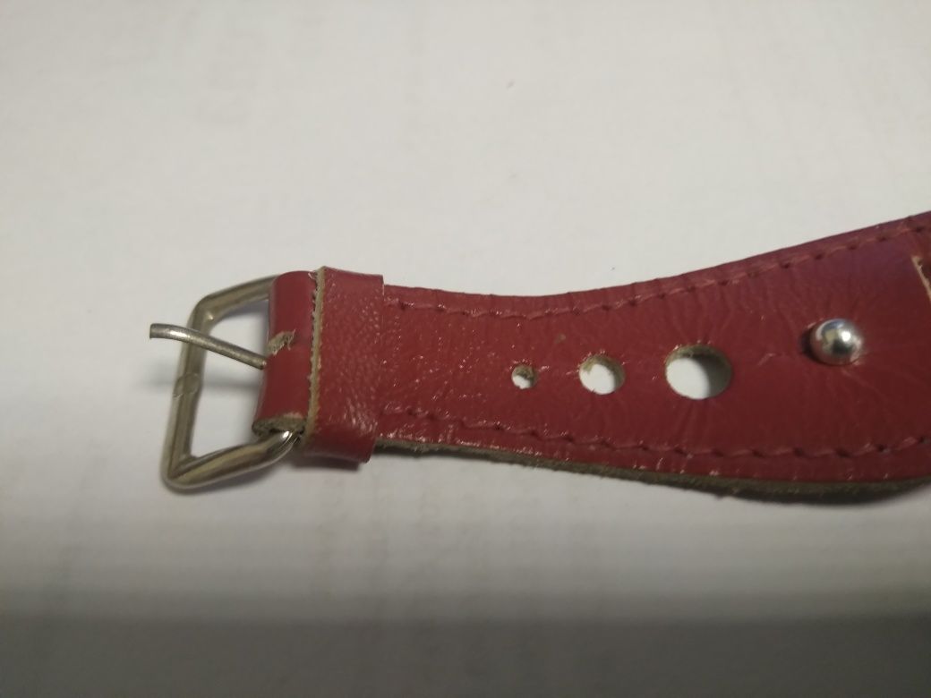 Skórzany pasek do zegarka damski Vintage Prl