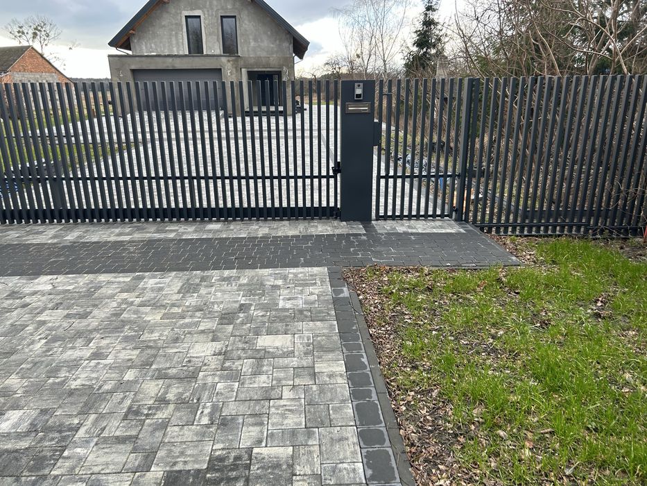 brama przesuwna, brama palisadowa przesuwna
