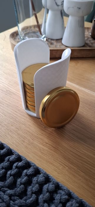 Organizer stojak pudełko na zakrętki fi 69mm