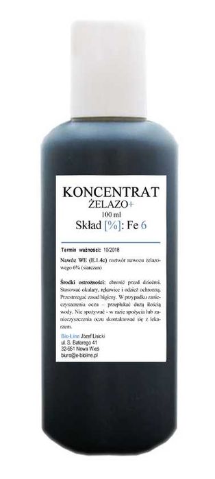 Żelazo+ 100 ml koncentrat Fe 6% - Ferrero, nawóz