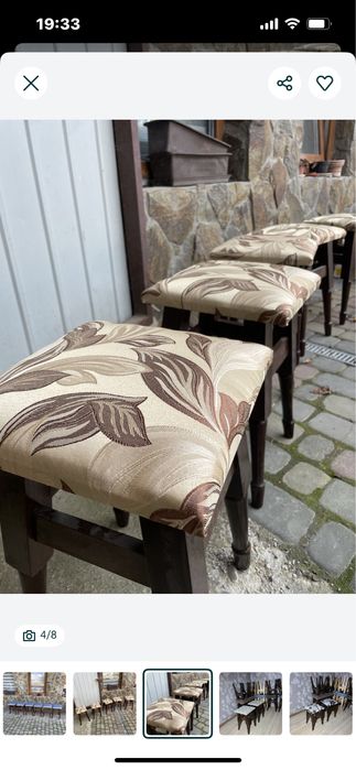 РОЗПРОДАЖА Табуретки з масиву бук не дорого табуретка стільці