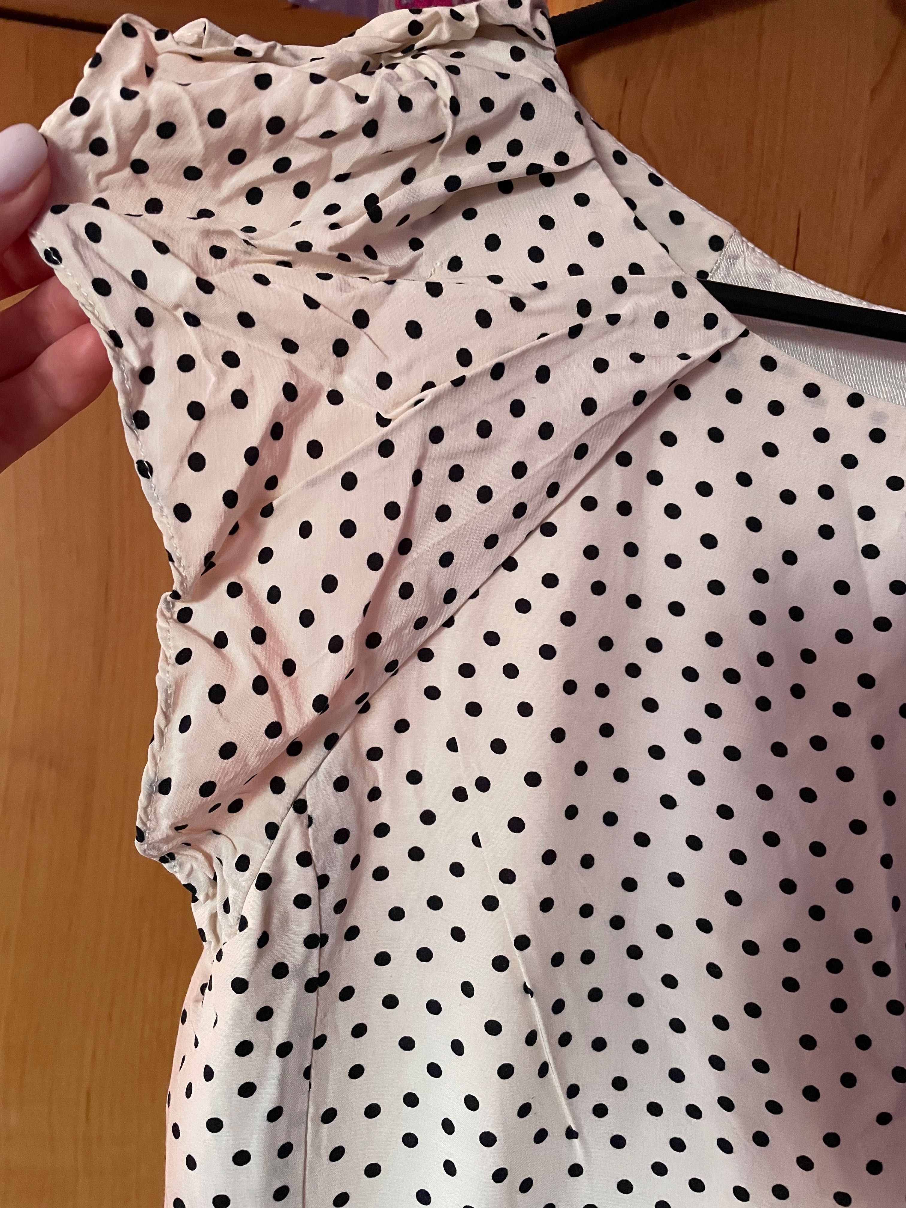 Sprzedam sukienkę w grochy jak nowa M Zara basic