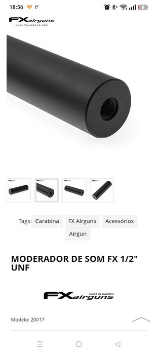 Moderador de ruido FX 1/2 UNF