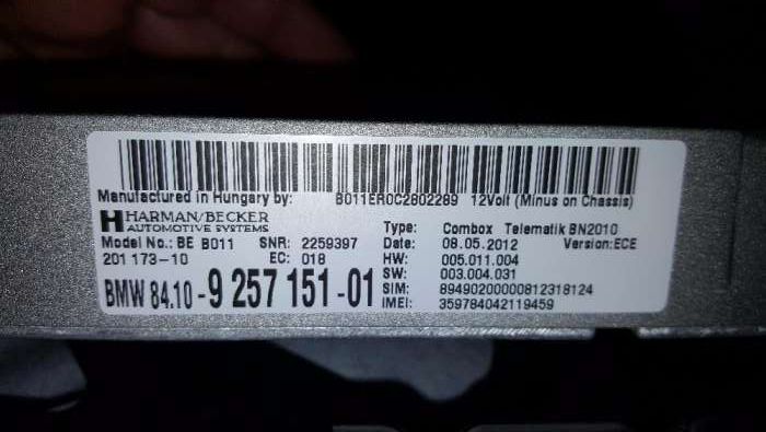 Combox Telematik- BMW - bluetooth -