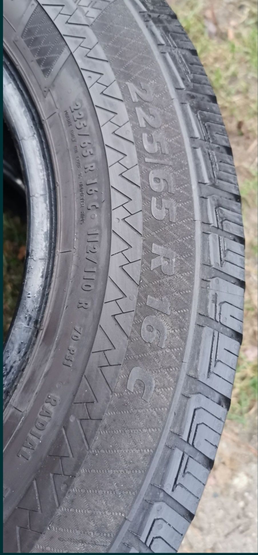 Opony letnie z 2020r 5mm 225/65/16c Paxaro 7N