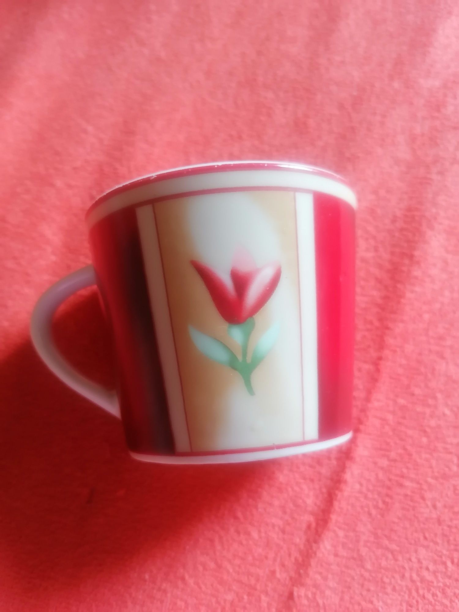 Widar Kubki do kawy  cena za wszystkie  5 szt  ok 6,5 cm  tulipany