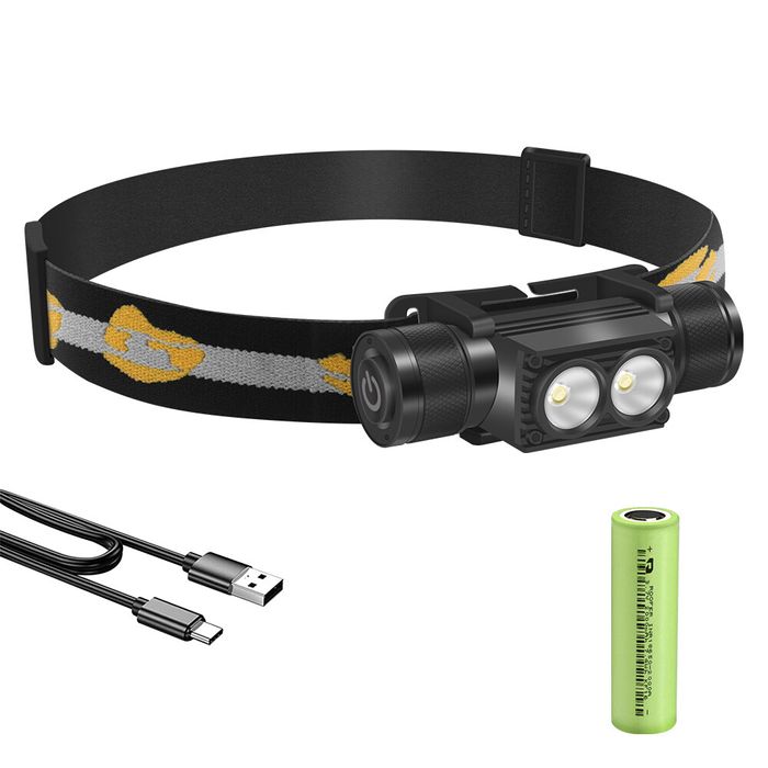 Налобный фонарь BORUiT D25 — мощный, компактный и очень яркий