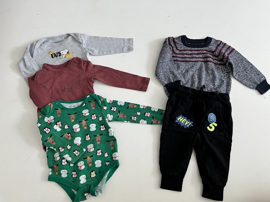 Zestaw 5 ubranek dla chłopca rozmiar 80