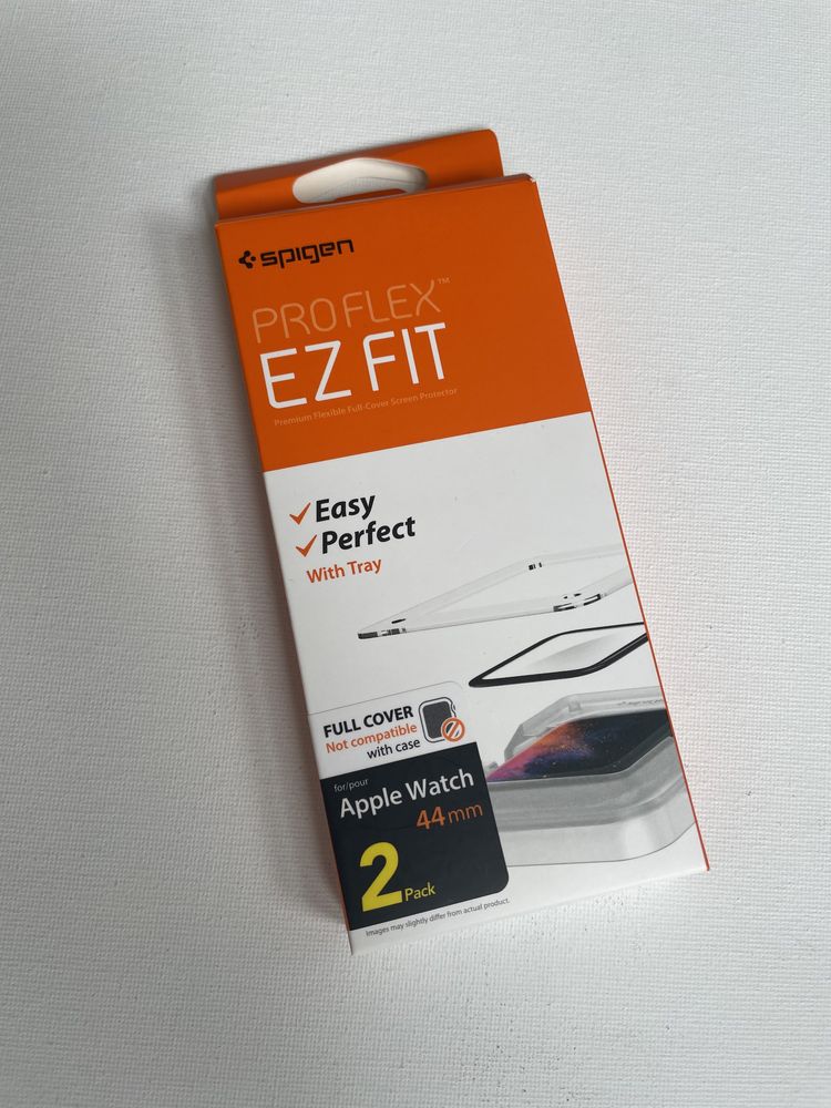 Spigen watch 44 ez fit szkło hybrydowe