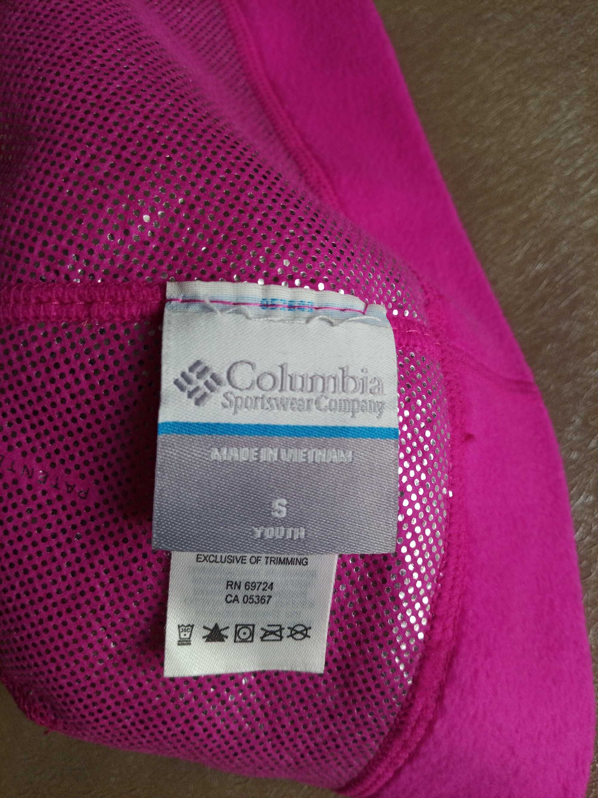НОВАЯ флисовая шапка Columbia Girls Beanie Pink S Youth