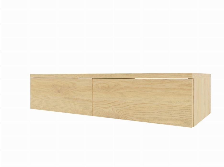 Toaletka, komoda wisząca z dwiema szufladami, szerokość 90 cm