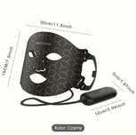 Nowa ekskluzywna Maska LED na twarz Silk LED Mask czarna pielęgnacja