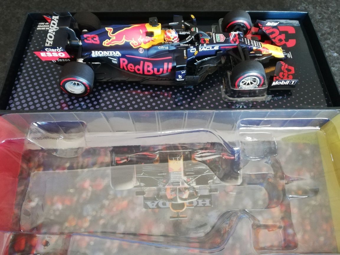 Miniatura F1 Max Verstappen edição limitada GP Holanda 2021 1/18