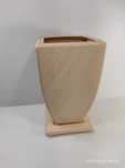 Ceramiczna osłonka , doniczka  donica wysoka 22cm beżowa beżowy