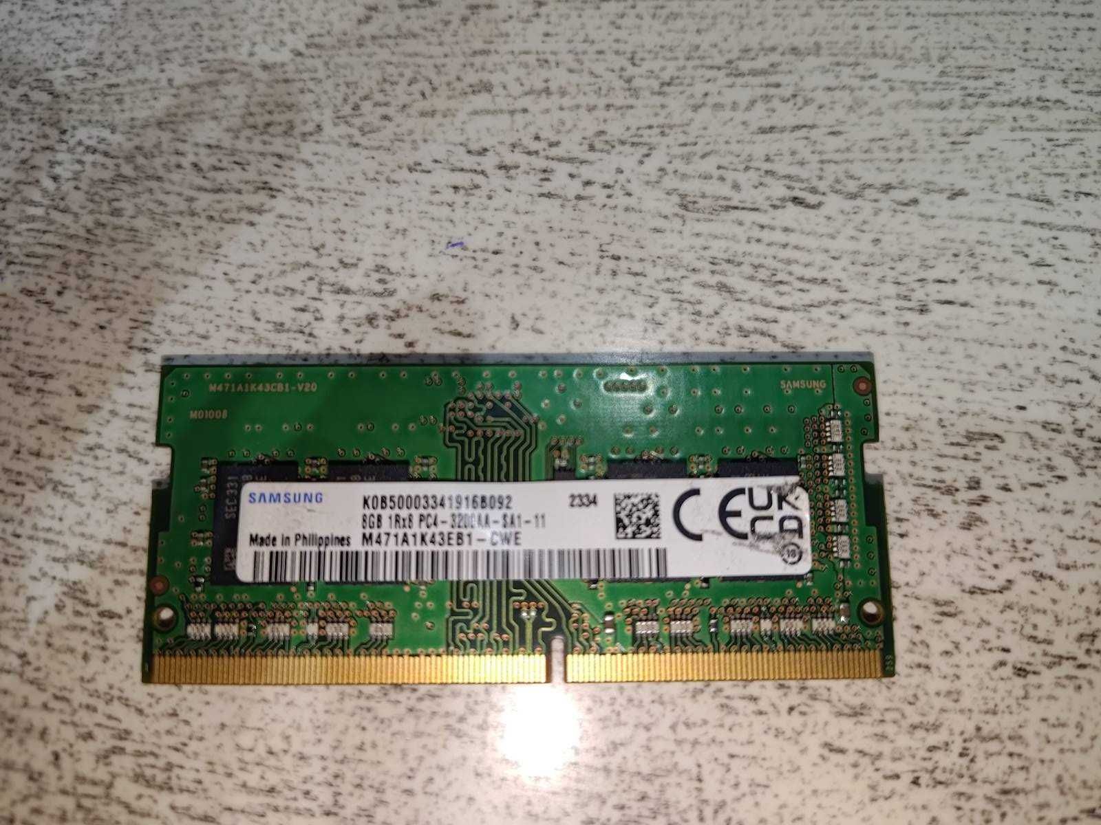 Оперативка для ноута Samsung DDR4 8Gb 3200 (одна планка)