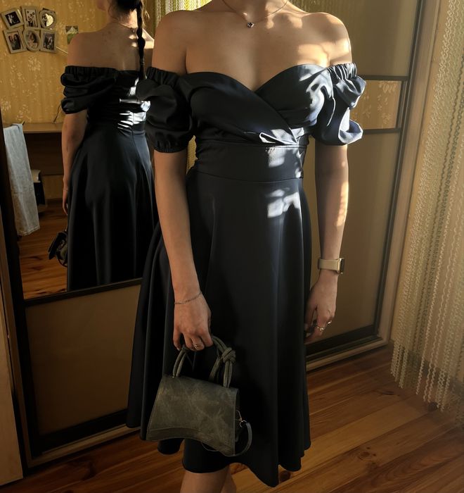 атласна сукня (фотосесія, випускний)