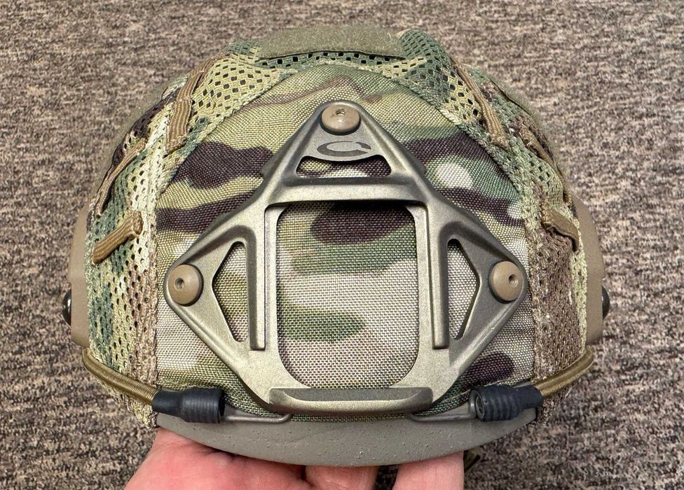 Ops-Core FAST MT Super High Cut Helmet Tan with MultiCam Mesh Cover