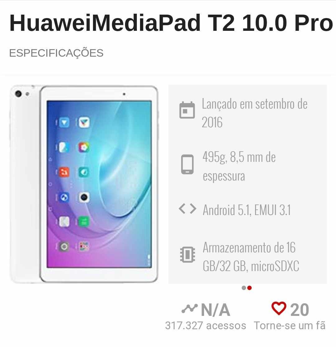 Tablet Huawei mediapad T2 10.0 pro