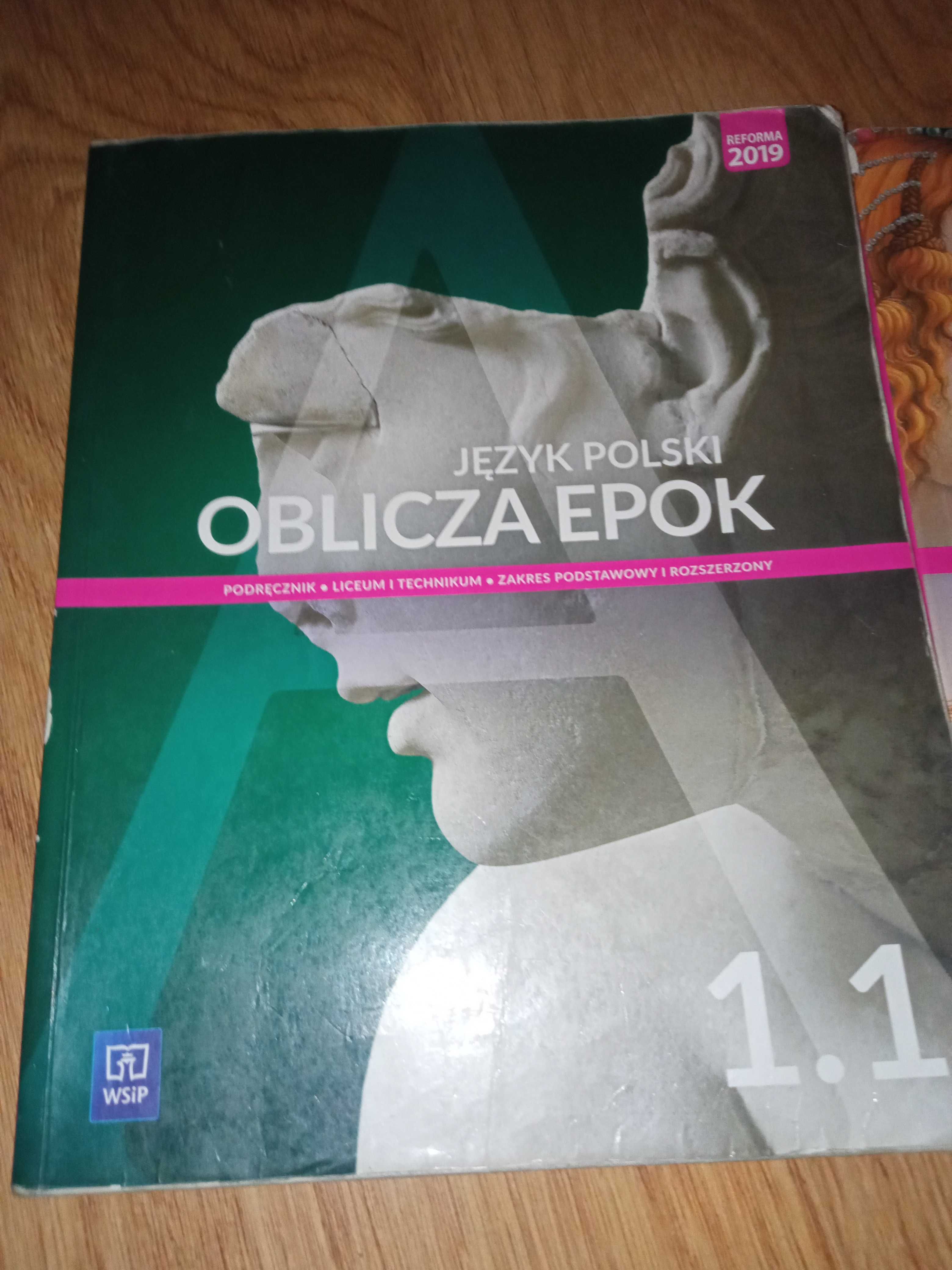 Podręcznik do języka Polskiego oblicza epok  1.1 i 1.2
