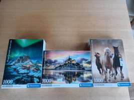 Puzzle 1000 - 3szt nowe