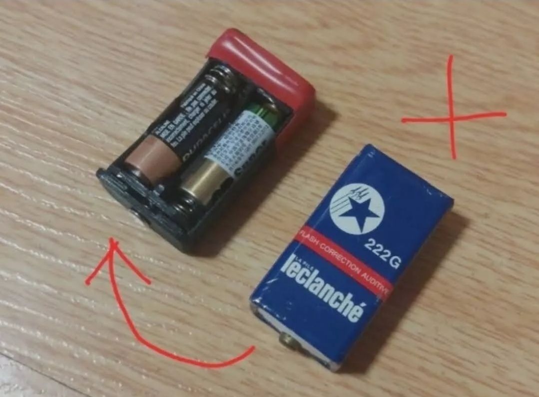 Adaptadores pilhas flash vintage 15v 22.5v