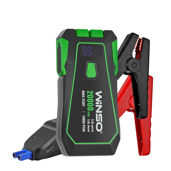 Портативний пусковий пристрій Winso 20000 мАг  Jump starter 800A/1600A