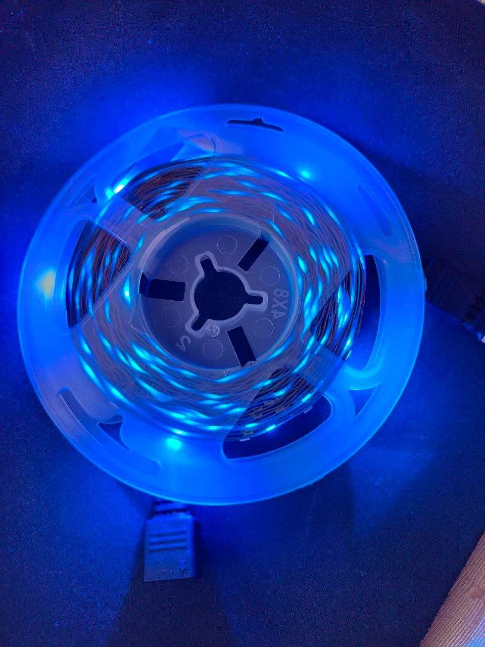 Светодиодная RGB LED лента 5 метров 5v+Bluetooth