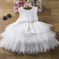 Святкова сукня біла/біло рожева/ розмір  2-3 роки (90 см)