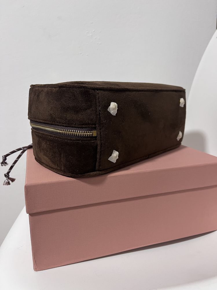 Torebka Miu Miu suede brown nowa