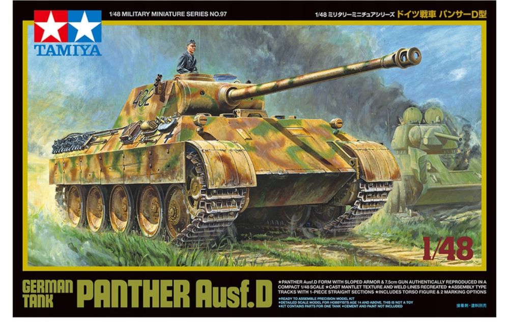 Czołg Panther PzKpfw V Ausf.D 1:48 model 32597 Tamiya