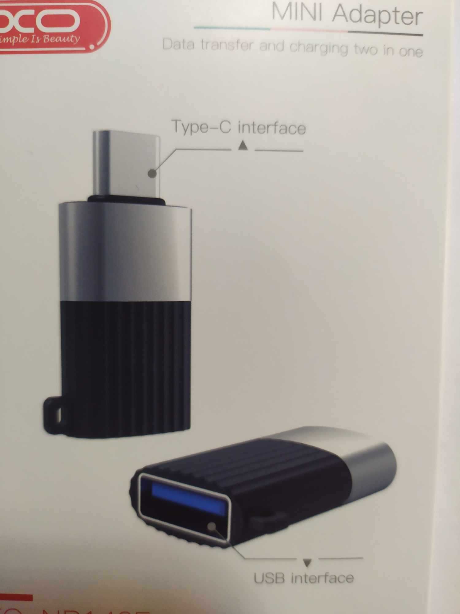 XO Adapter USB Typ C do USB OTG czarny