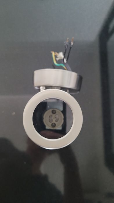 Lampa elewacyjna kinkiet tuba  chromowana góra  dół