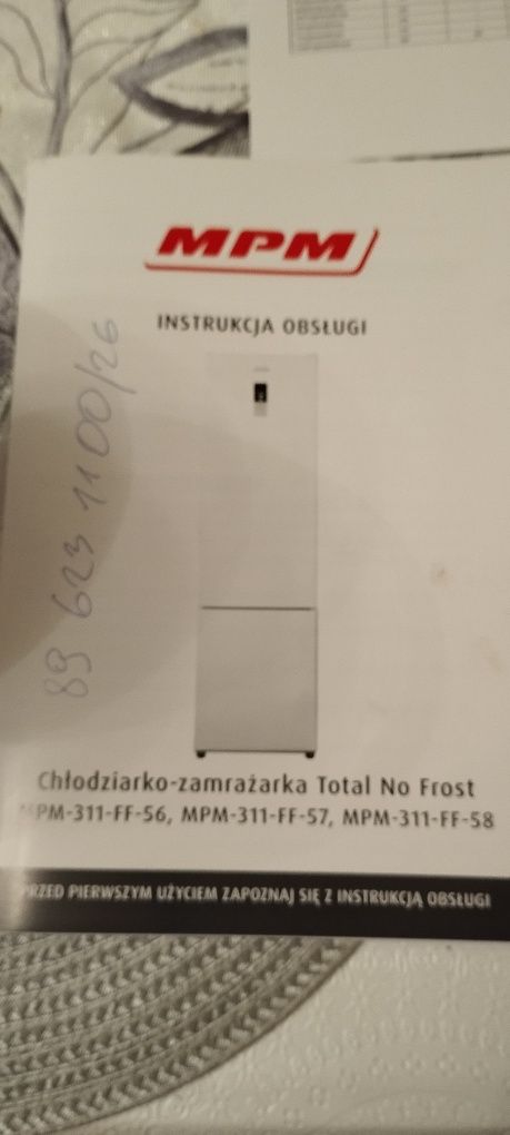 lodówka chłodziarko-zamrażarka MPM 311