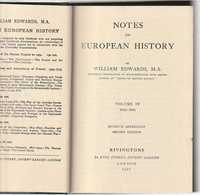 Notes on European History vol. 4  (1815.1870)-William Edwards