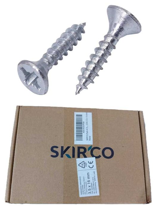 Skirco 2500 parafusos de aço 3,5 x 16 mm (257)