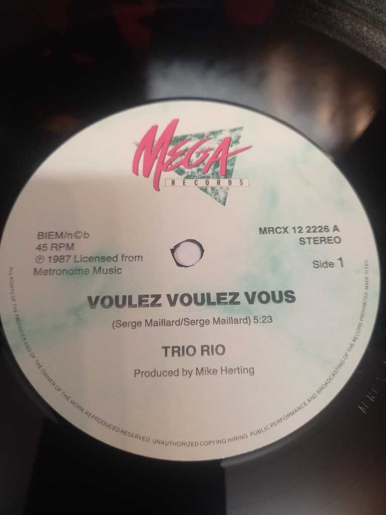 Trio Rio. Voulez. Maxi single.45rpm płyta winylowa