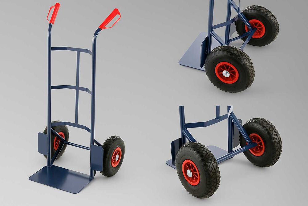 Wózek Magazynowy Transportowy Składany Stalowy Udźwig 200 kg