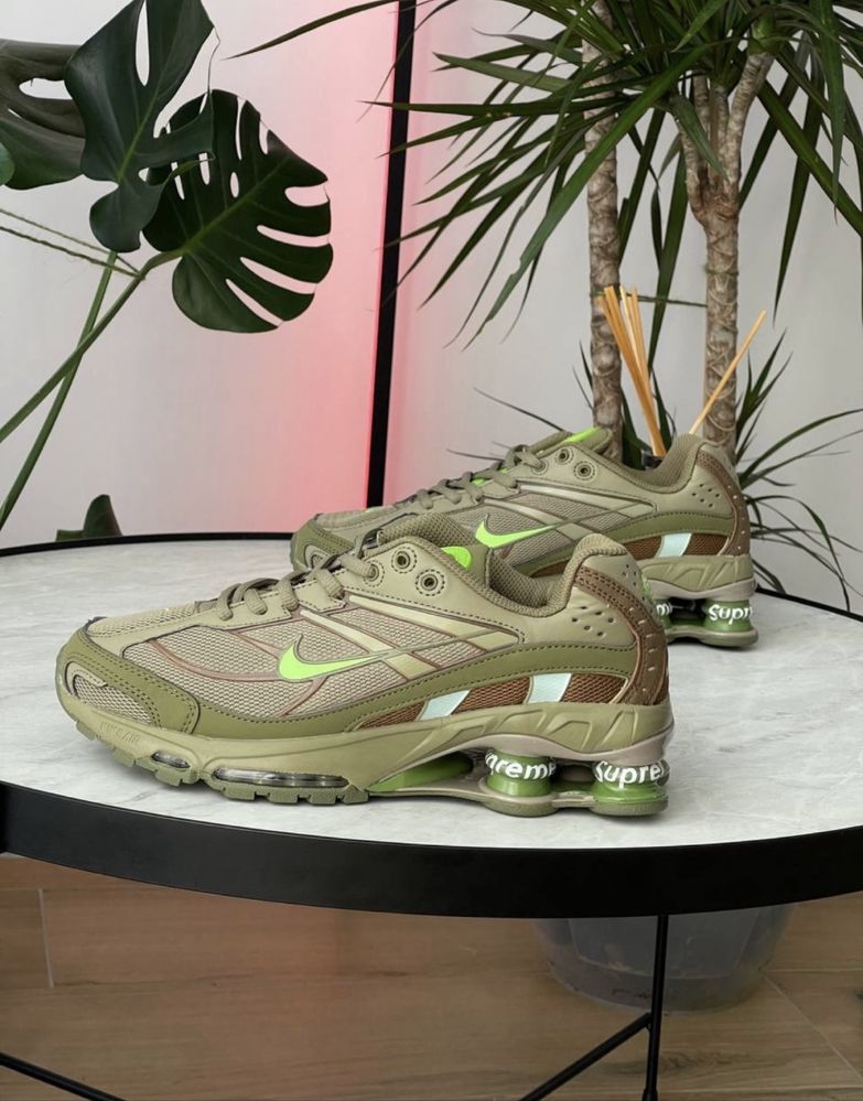 Кросівки Nike shox supreme corteiz кроси найк шокс супрім білі чорні