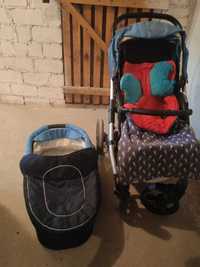 Wózek dla dziecka zestaw spacerówka i gondola
