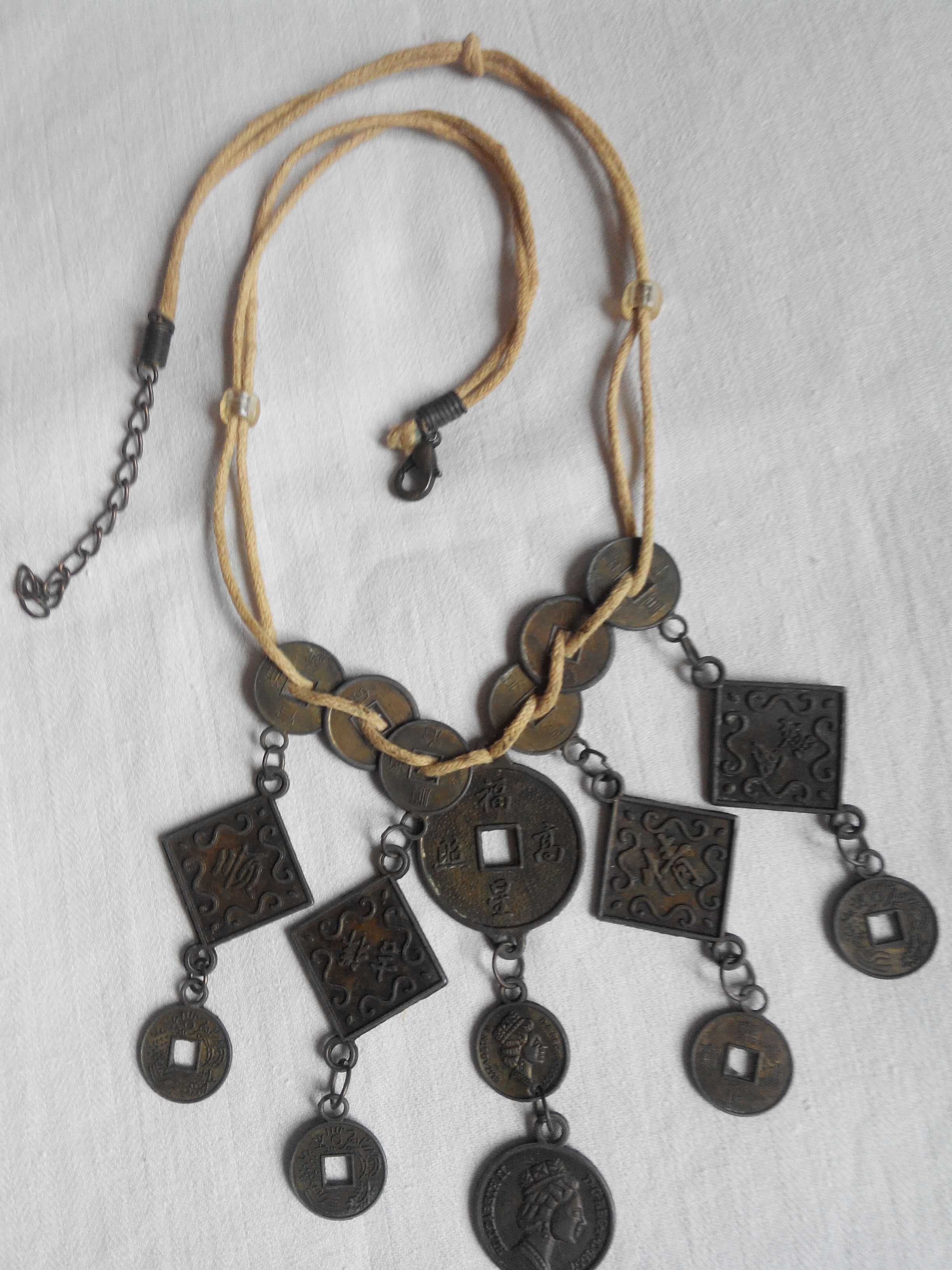 Ожерелье, монисто, винтаж, комплект (Бохо Шик, Богема, Гипси, Трайбл)