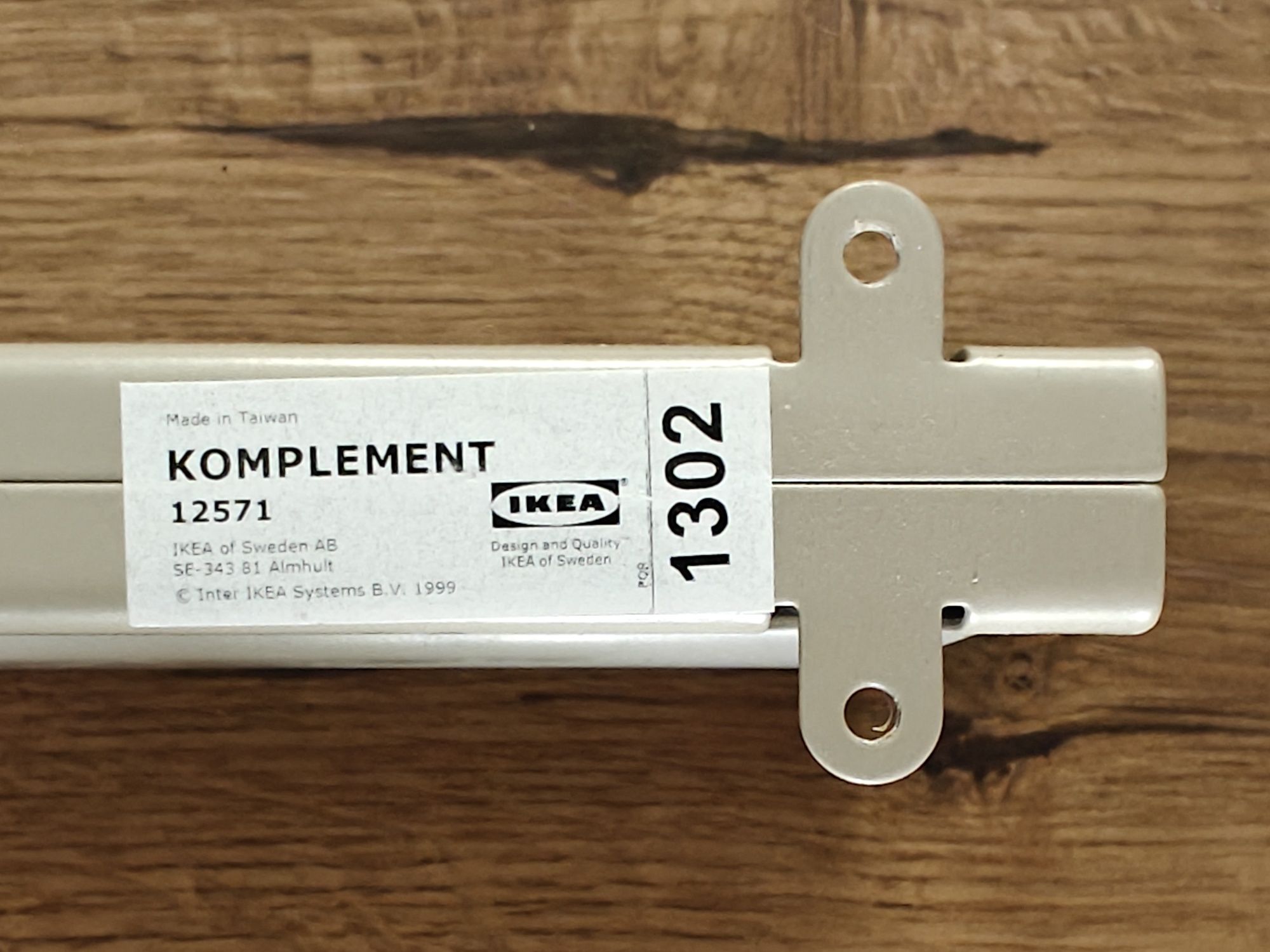 Ikea Komplement wysuwany drążek do szafy PAX