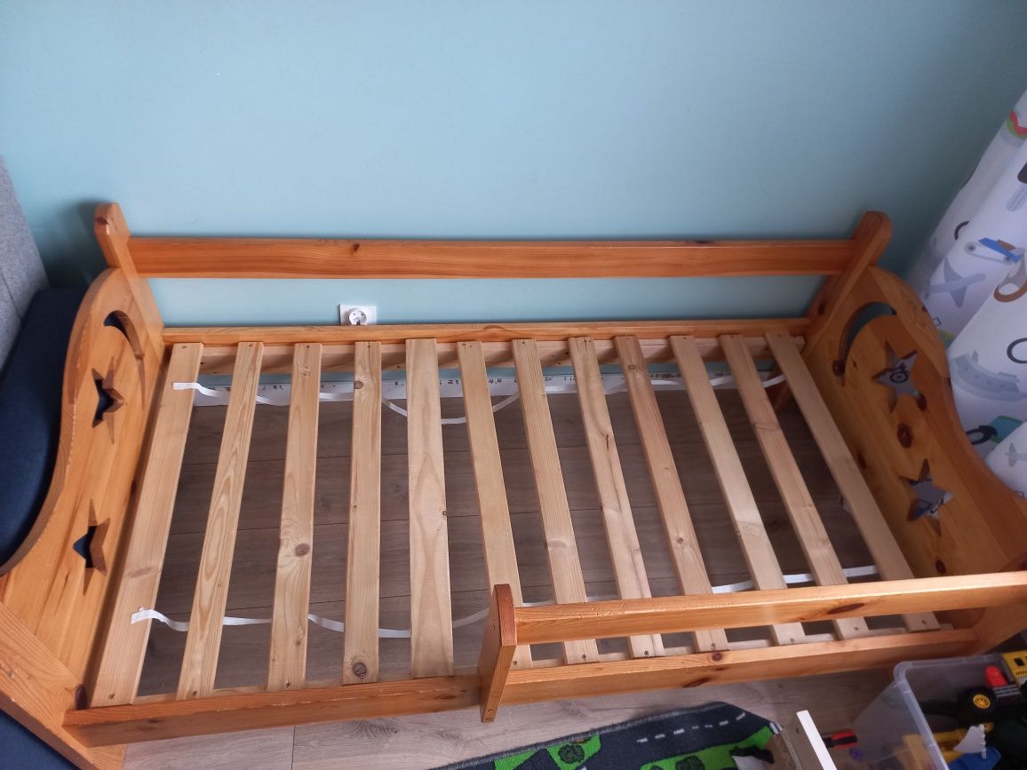 Łóżko drewniane 160x80 + materac