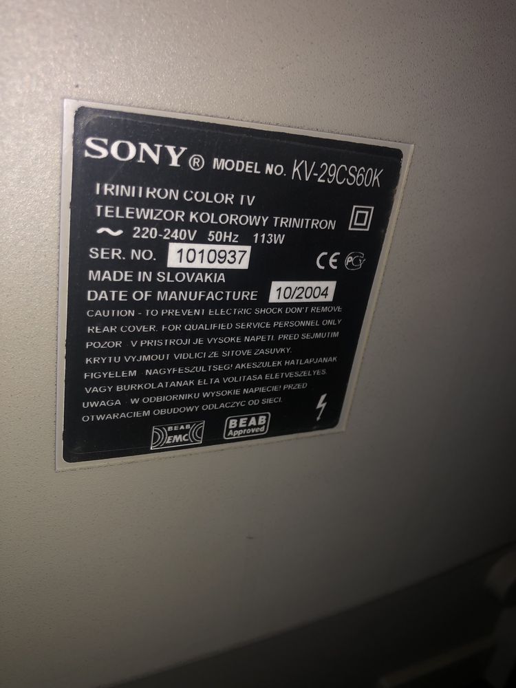 Телевізор SONY Trinitron WEGA з підставкою