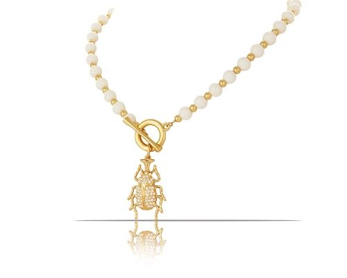 naszyjnik ze skarabeuszem z kolekcji beetle brilliance (c23/zim/08au)