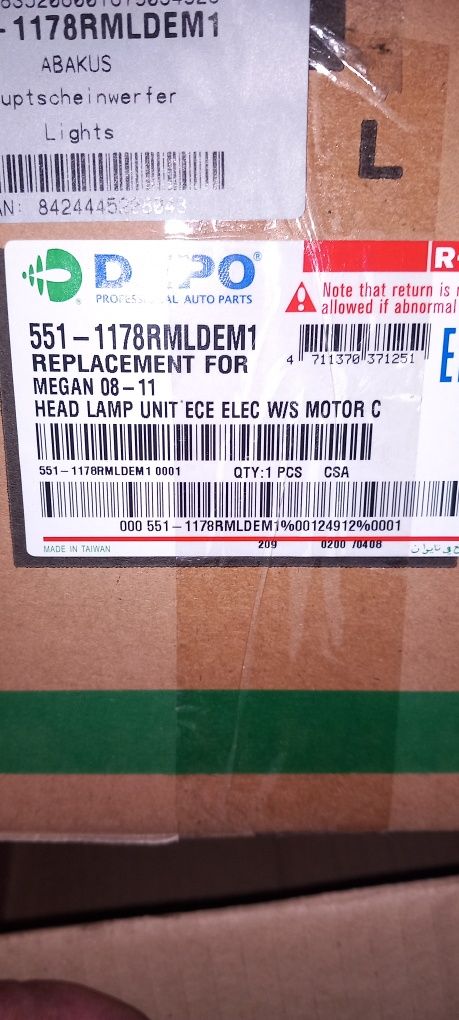Farol renault megane 08 - 11