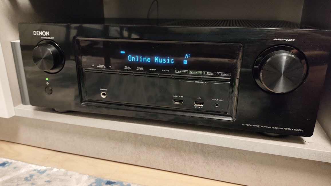 Amplituner, kino domowe Denon AVR-X1100W, 7.2