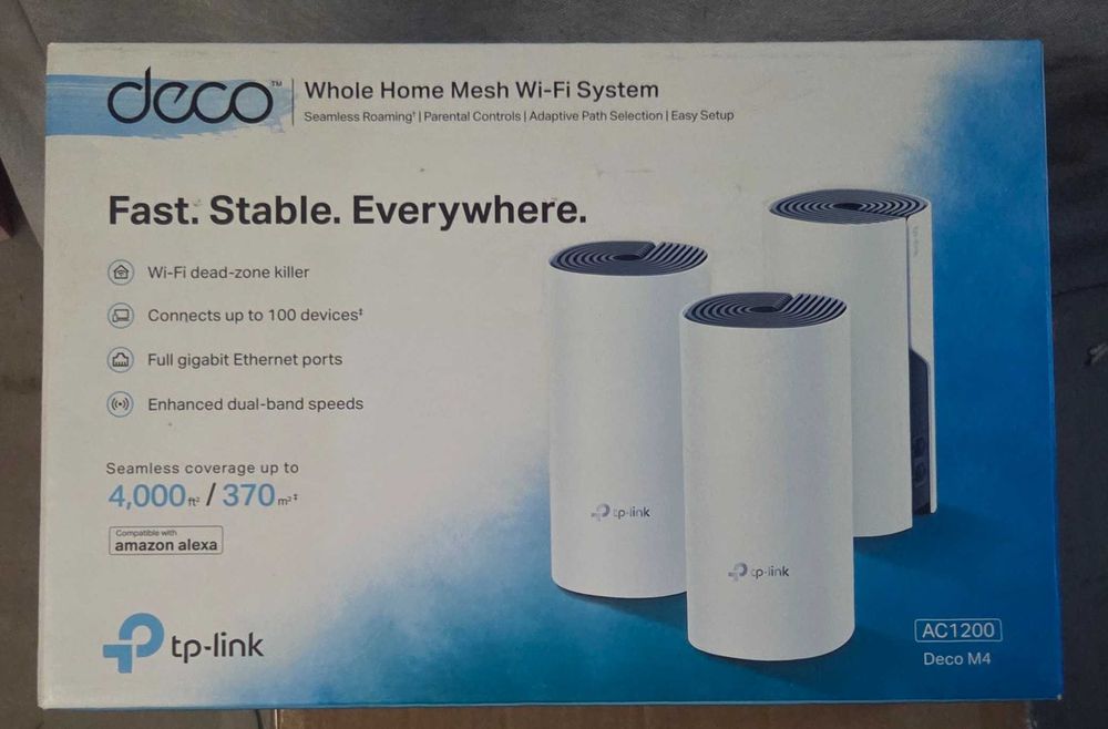 Router TP-LINK Deco M4 2.4 / 5 GHz (DualBand), Wi-Fi Mesh (3 szt.)